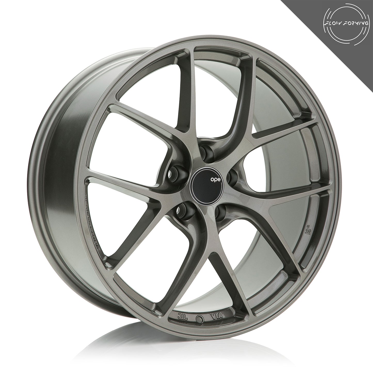 OPE Wheels FF02 Style With SONIC GREY Finish | Size - 19x8.5 | PCD - 5x115 | Offset - 35 | Bore - 71.5