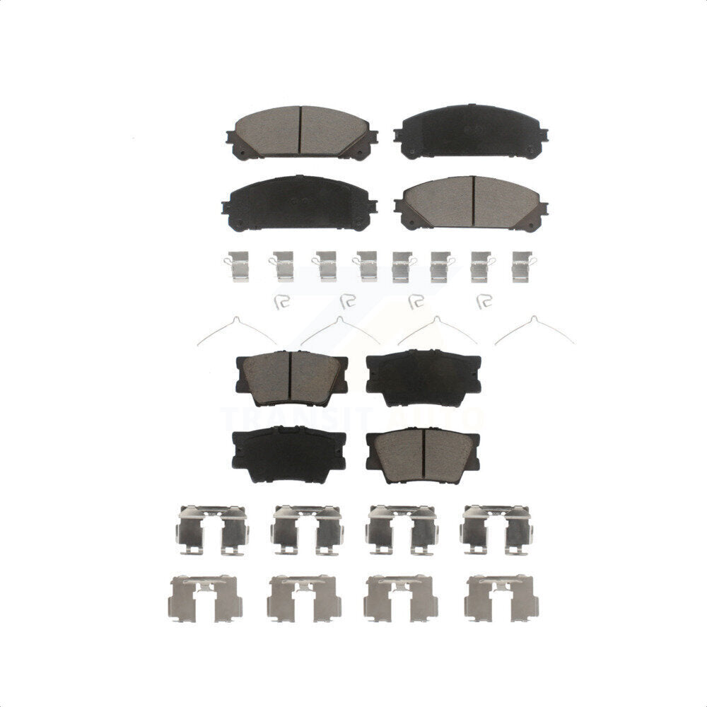 Front Rear Ceramic Brake Pads Kit For 2022 Toyota Camry TRD With Manual Parking KCX-100549