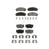 Front Rear Ceramic Brake Pads Kit For 2022 Toyota Camry TRD With Manual Parking KCX-100549