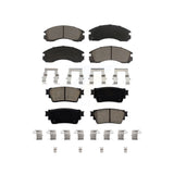 Front Rear Ceramic Brake Pads Kit For Mitsubishi Outlander PHEV KCX-100553