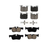 Front Rear Ceramic Brake Pads Kit For 2020-2022 BMW 228i xDrive Gran Coupe With Blue Painted Calipers KCX-100565