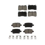 Front Rear Ceramic Brake Pads Kit For 2018-2019 Buick Regal TourX With Brembo Brakes KCX-100570