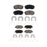 Front Rear Ceramic Brake Pads Kit For 2019-2019 Kia Soul EV KCX-100573