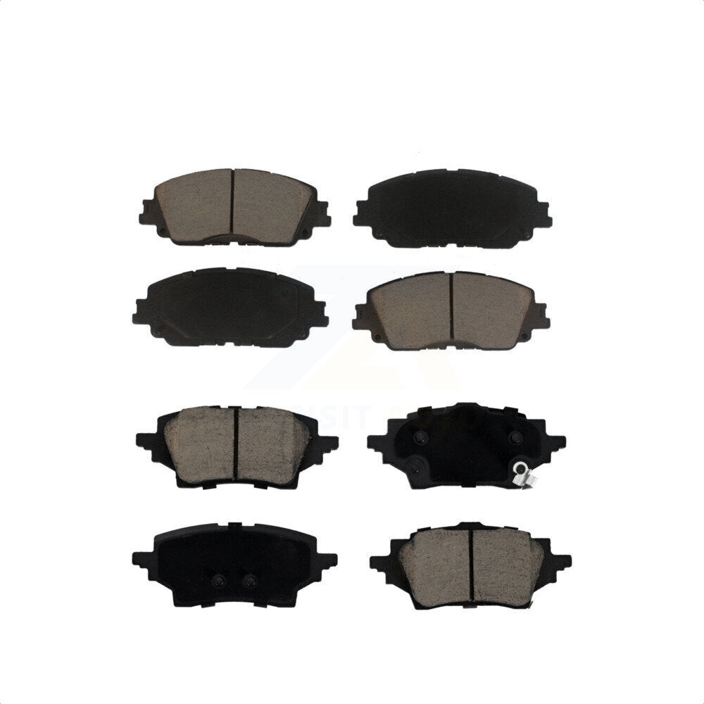 Front Rear Ceramic Brake Pads Kit For 2019 Toyota C-HR From 06 2018 Vehicles Manufactured In Japan KCX-100577
