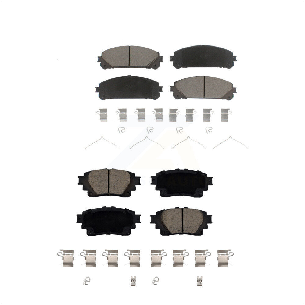Front Rear Ceramic Brake Pads Kit For 2020 Toyota Highlander With Electric Parking KCX-100581