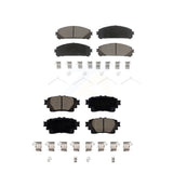 Front Rear Ceramic Brake Pads Kit For 2020 Toyota Highlander With Electric Parking KCX-100581