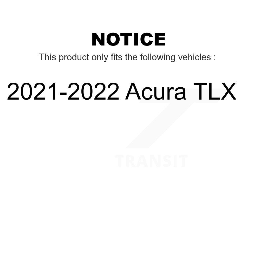 Front Rear Ceramic Brake Pads Kit For 2021-2022 Acura TLX KCX-100551