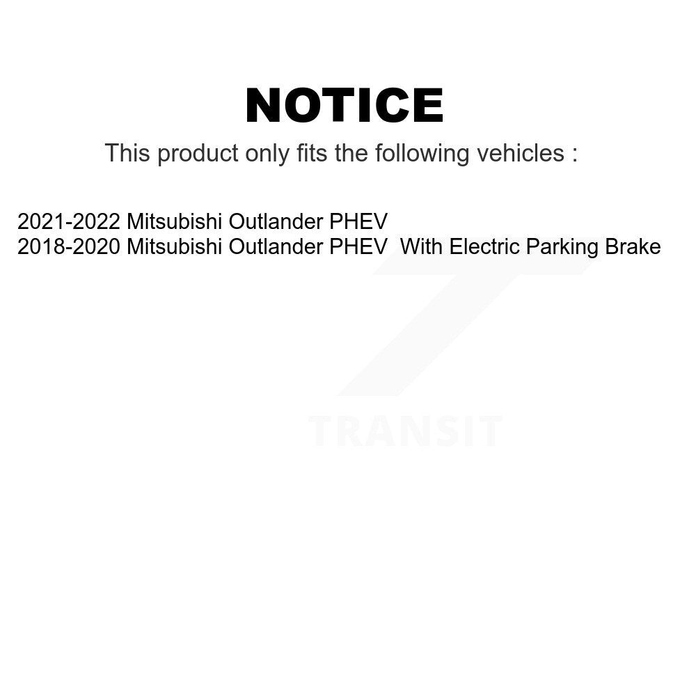 Front Rear Ceramic Brake Pads Kit For Mitsubishi Outlander PHEV KCX-100553