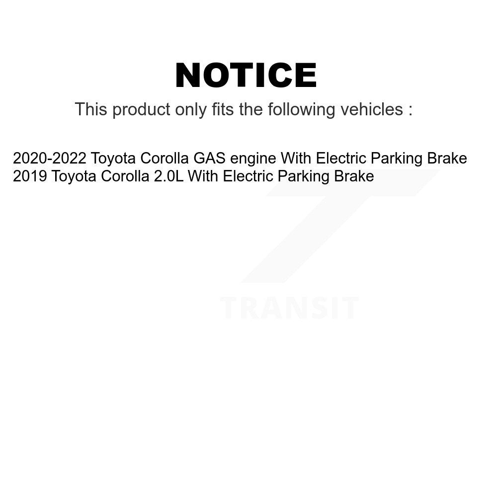 Front Rear Ceramic Brake Pads Kit For Toyota Corolla With Electric Parking KCX-100556