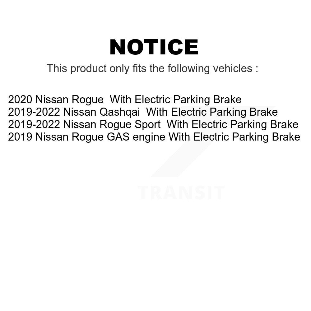 Front Rear Ceramic Brake Pads Kit For Nissan Rogue Sport Qashqai With Electric Parking KCX-100558