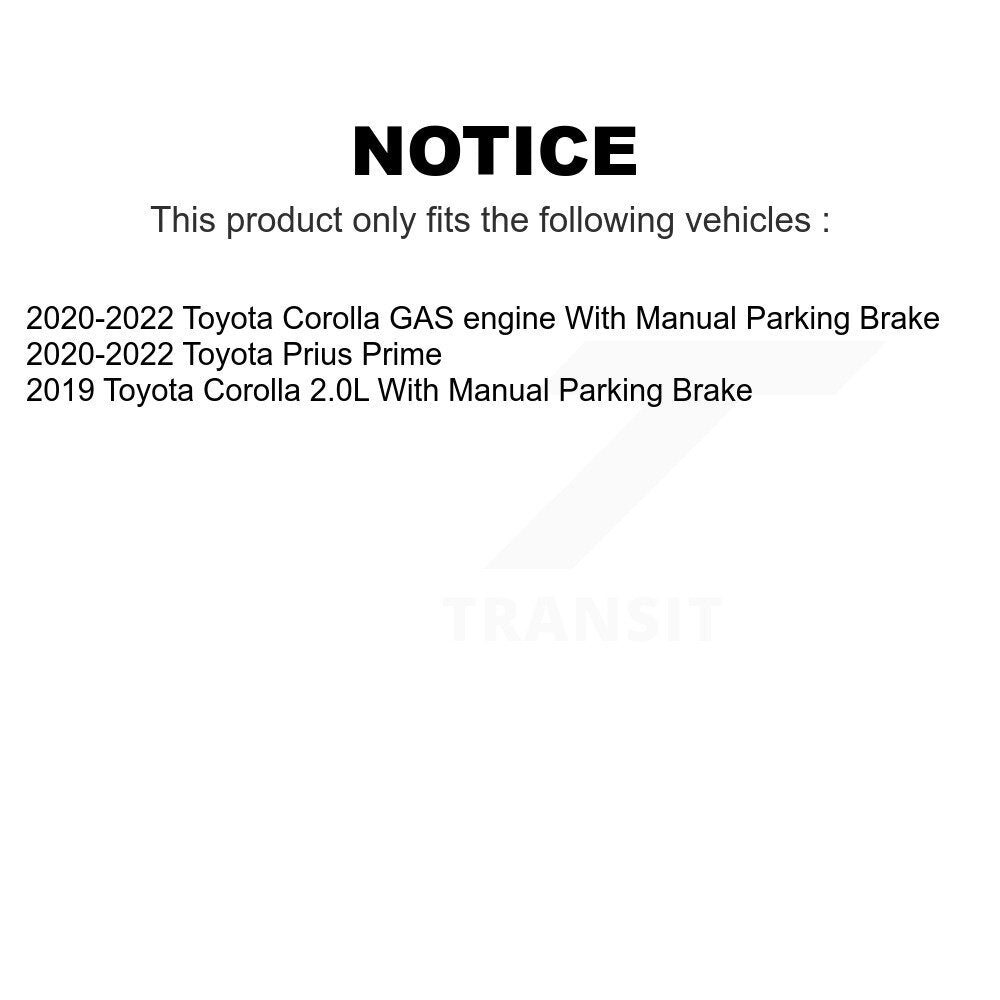 Front Rear Ceramic Brake Pads Kit For Toyota Corolla Prius Prime KCX-100561