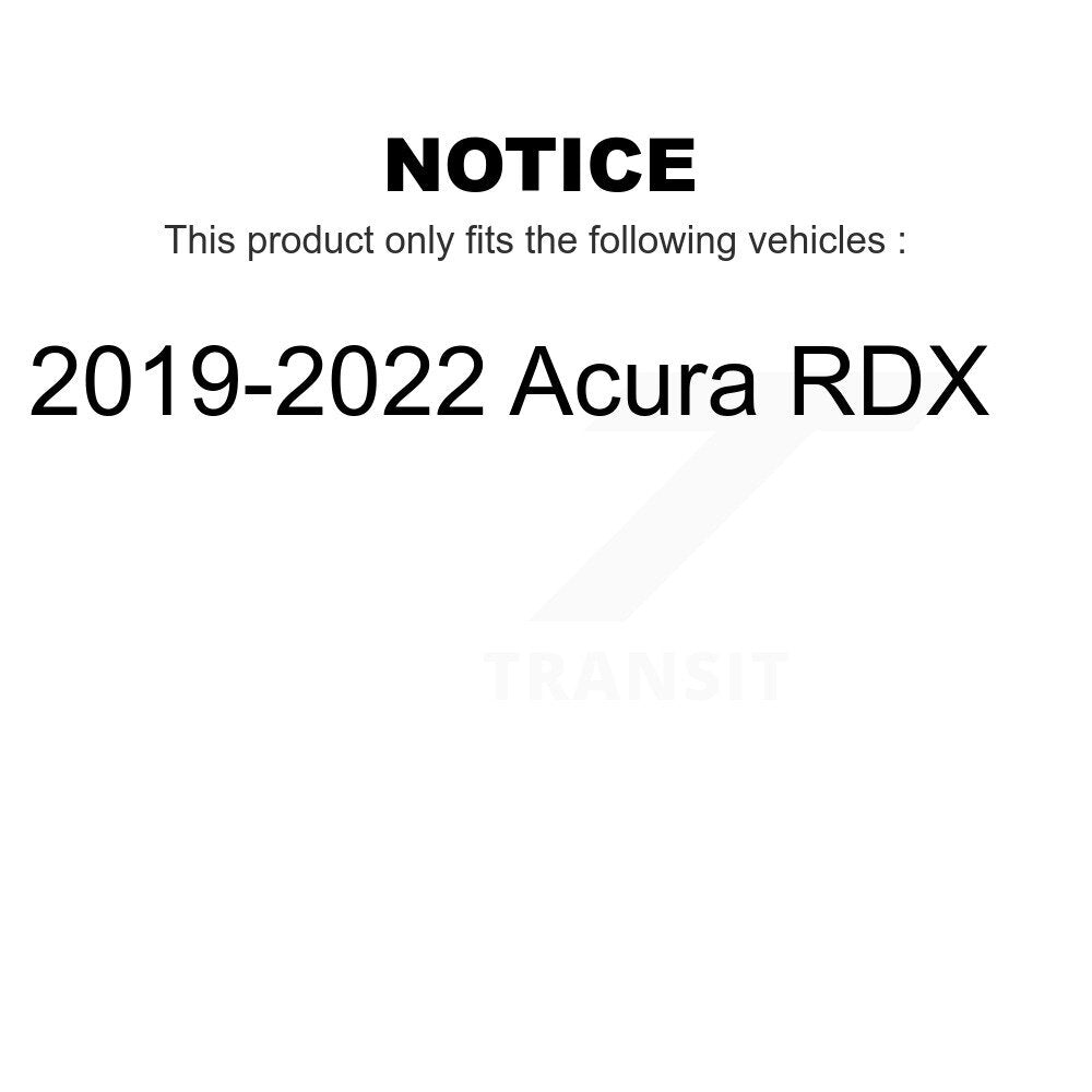 Front Rear Ceramic Brake Pads Kit For 2019-2022 Acura RDX KCX-100568