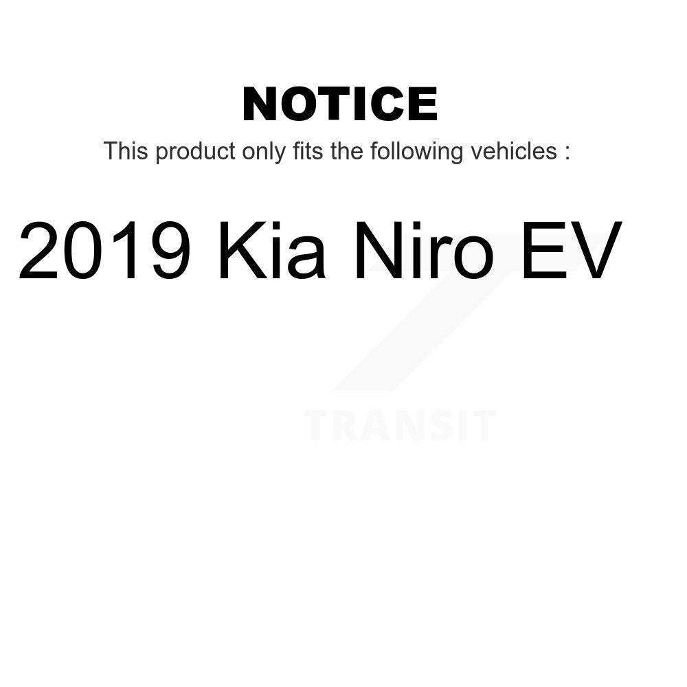 Front Rear Ceramic Brake Pads Kit For 2019 Kia Niro EV KCX-100571