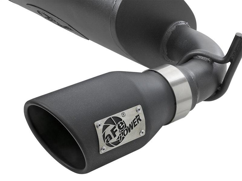 aFe Rebel Series 2.5in 409 SS Cat-Back Exhaust w/ Black Tips 2007+ Jeep Wrangler (JK) V6 3.6L/3.8L | Too Fast Autoparts | Order Online