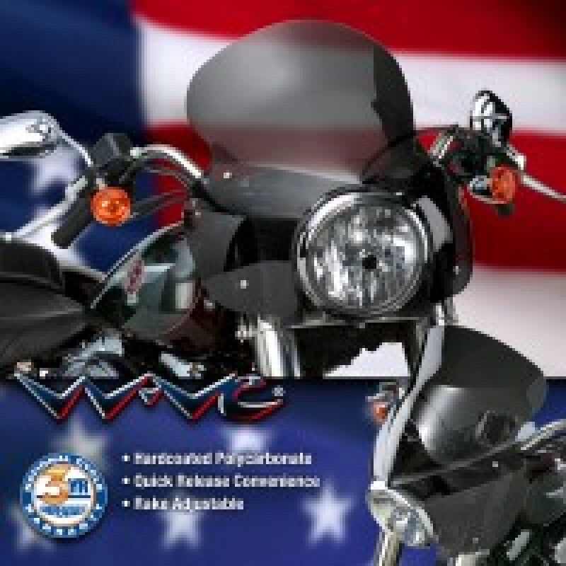 National Cycle 86-17 Harley Davidosn FLS Softail Wave Windshield-Dark Tint