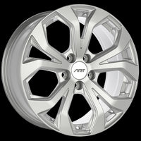 Silver 18x8.0 5x114.3 Radius R12 ART Replica