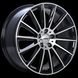 ART Replica 194 Gloss Black - Machined FaceR19419003 | Size: 19x8.0 | Bolt Pattern: 5x112 | Offset: 33 | Center Bore: 66.6