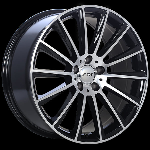 ART Replica 194 Gloss Black - Machined FaceR19419005 | Size: 19x9.0 | Bolt Pattern: 5x112 | Offset: 45 | Center Bore: 66.6