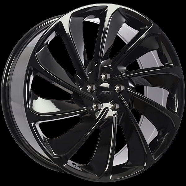 Gloss Black 21x9.0 5x114.3 Conical ART replica