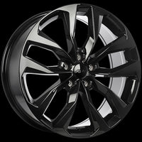 Gloss Black 16x6.5 5x100 Conical ART Replica