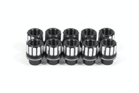 BMR Lug Nut Kit 14mm x 1.50 RH Conical 12-pt Aluminum (Set of 10) - Black Anodized