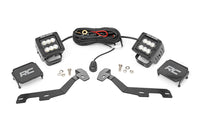 LED Light Kit | Ditch Mount | 2" Black Pair | Flood | Ram 1500 (19-24)