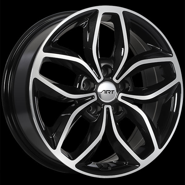 ART Replica 143 Gloss Black - Machined FaceR14317001 | Size: 17x7.0 | Bolt Pattern: 5x114.3 | Offset: 45 | Center Bore: 67.1