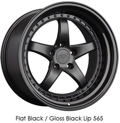 XXR 565 Flat Black / Gloss Black Lip 18x10.5 5x114.3 et20 cb73.1