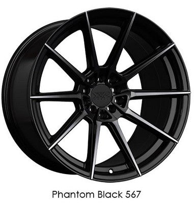 XXR 567 Phantom Black 18x8.5 5x108/5x112 et35 cb73.1