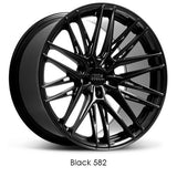 XXR 582 Black 19x8.5 5x112  et40 cb73.1