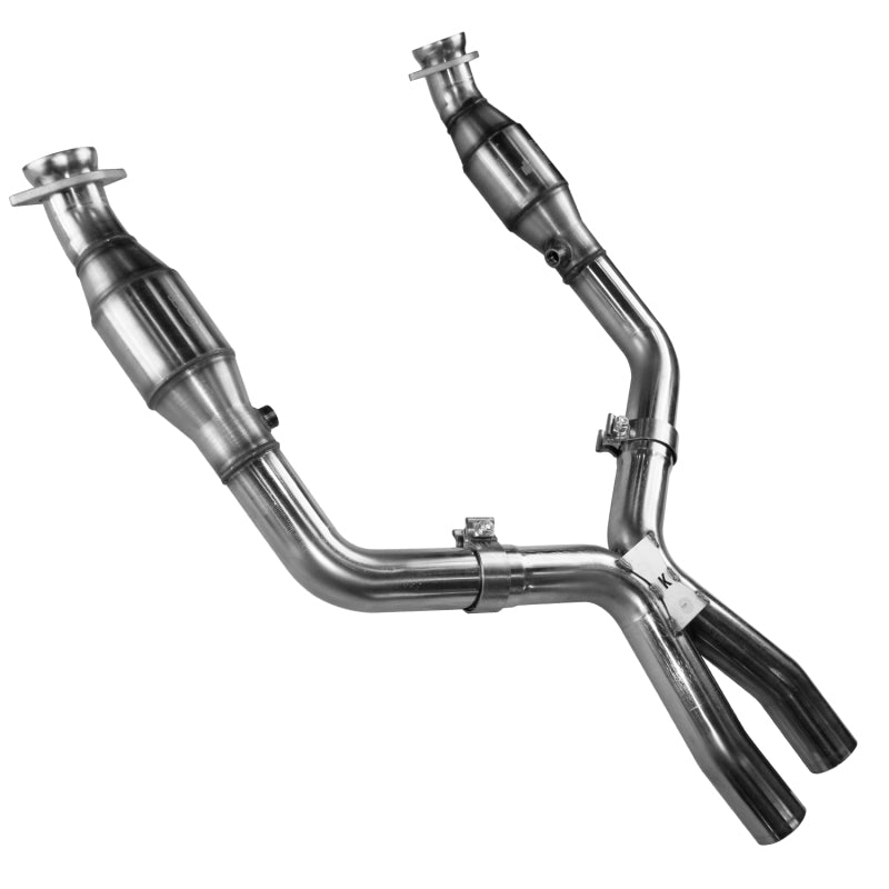 Kooks 05-10 Ford Mustang GT 4.6L 3V Auto/Manual 3in x 3in Race Exhaust Cat X Pipe Kooks HDR Req