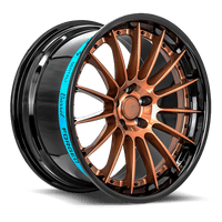 Sentali Barrel Forged Gloss Black Lip / Gloss Bronze Centre SB2 20x10.5 5x112 Wheels