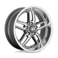 US Mag 1PC U129 20X10 5X5.0 MT-GNMTL-MIL 01MM Wheels