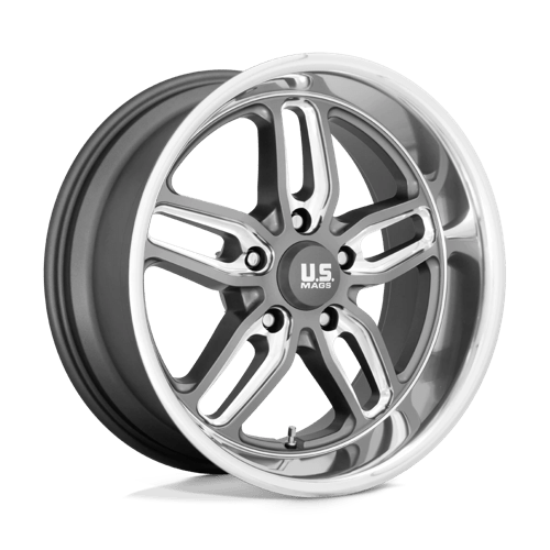 US Mag 1PC U129 20X8.5 5X5.0 MT-GNMTL-MIL 07MM Wheels