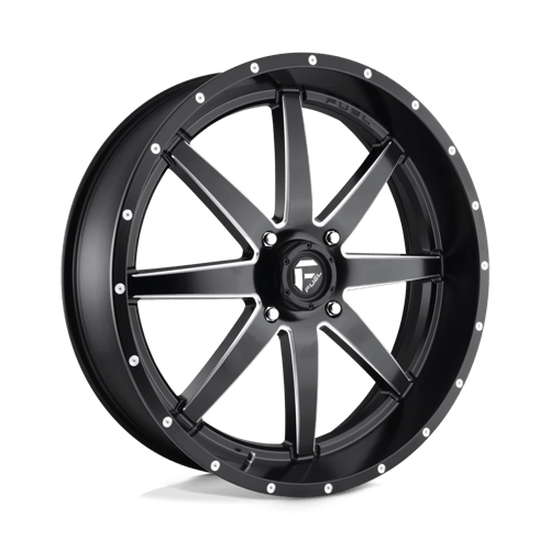 Fuel UTV D538 24X7 4X156 MT-BLK-MIL 13MM Wheels