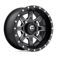 Fuel UTV D538 14X7 4X110 MT-BLK-MIL 13MM Wheels