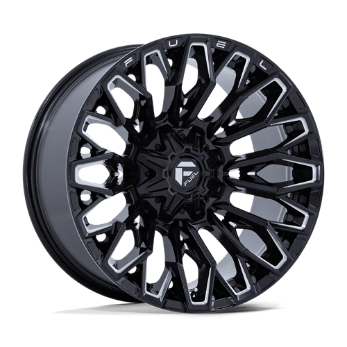 Fuel 1PC D865 20X10 BLANK G-BLK MILL -18MM (108-155) Wheels