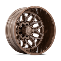 Fuel 1PC D876 22X8.25 8X6.5 PLTNM-BRNZ -246MM Wheels