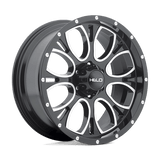 Helo HE879 17X9 8X6.5 G-BLK MACH-MILL 18MM Wheels