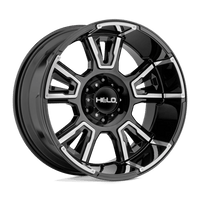 Helo HE914 20X10 6X135 G-BLK MACH -18MM Wheels