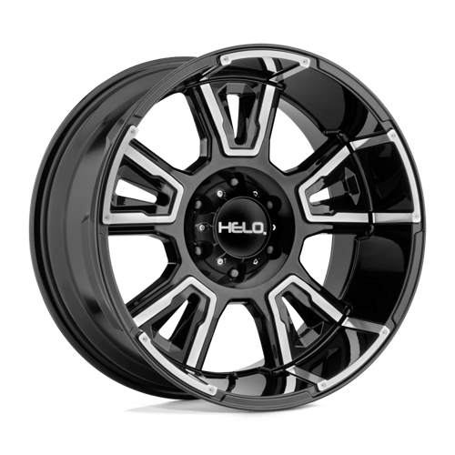 Helo HE914 20X10 5X5.5 G-BLK MACH -18MM Wheels