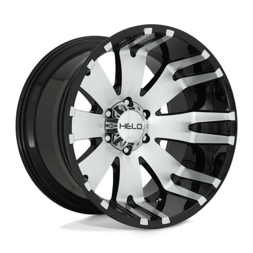 Helo HE917 20X10 5X5.0 G-BLK MACH -18MM Wheels