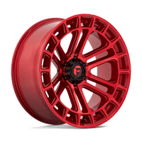 Fuel 1PC D719 22X10 6X135 GL-RED-MACH -13MM Wheels