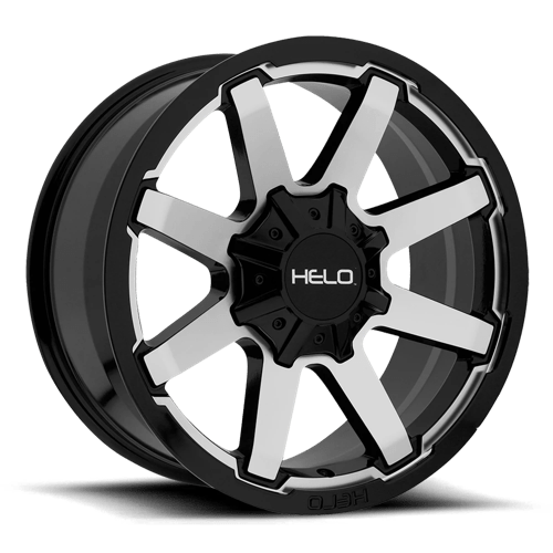 Helo HE909 18X9 5X5.0/5.5 G-BLK MACH 00MM Wheels