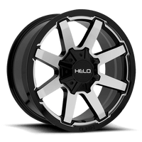 Helo HE909 18X9 5X5.0/5.5 G-BLK MACH 00MM Wheels