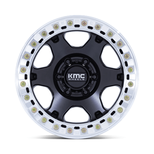 KMC KM238 17X9 5X5.0 S-BLK MACH -12MM Wheels