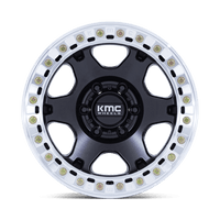 KMC KM238 17X9 5X5.0 S-BLK MACH -12MM Wheels