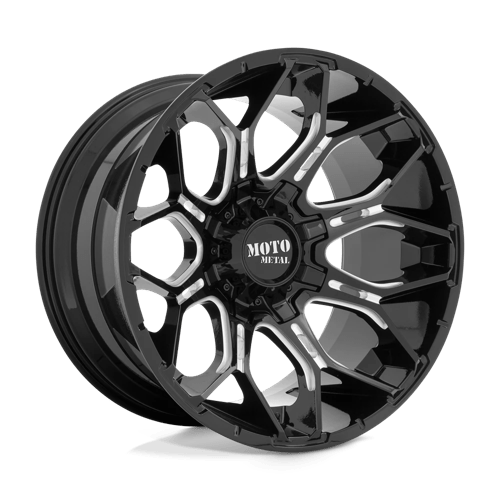 Moto Metal MO808 20X10 8X170 G-BLK MILL -18MM Wheels