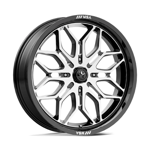 MSA Offroad Wheels MA47 18X7 4X137 G-BLK-MACH 10MM Wheels