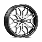 MSA Offroad Wheels MA47 18X7 4X137 G-BLK-MACH 10MM Wheels